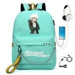 BPZMD Anime Danganronpa Backpack USB Port Monokuma School Bag