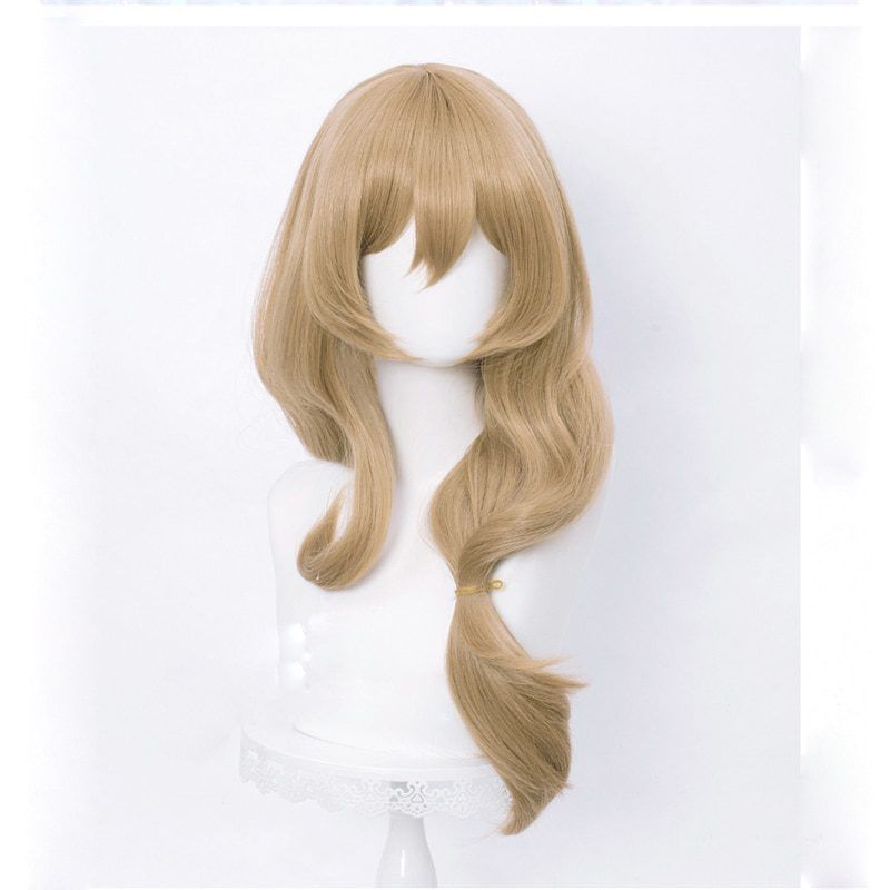 Game Genshin Impact Lisa Cosplay Brown Wig