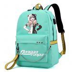 BPZMD Anime Danganronpa Backpack USB Port Monokuma School Bag