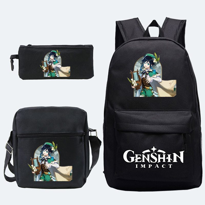 Game Genshin Impact Backpack For Girls Boys Travel Rucksack Itadori Megumi Backpack