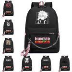 Hunter X Hunter Girl School Backpack Killua Eyes Killua HxH Anime School Bags Japan Harajuku Bookbag for Girls