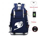 Luminous Backpack USB Charging Large Capacity Bagpack Unisex School Bags