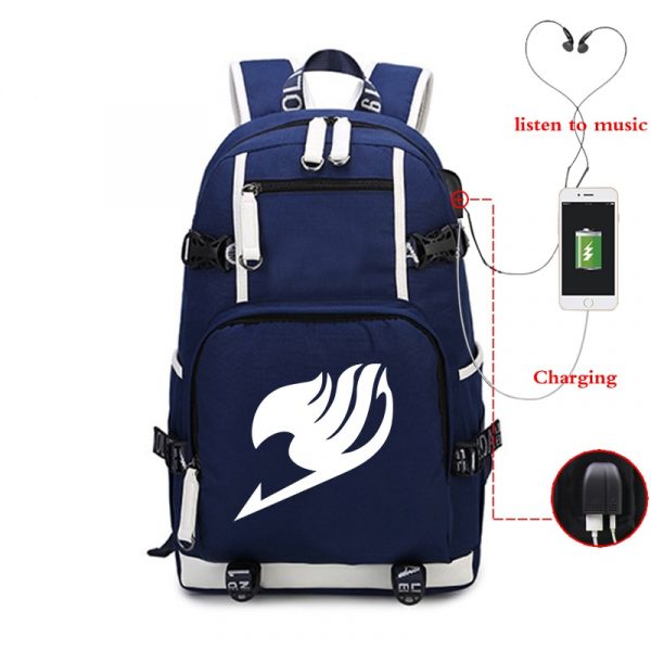 Luminous Backpack USB Charging Large Capacity Bagpack Unisex School Bags