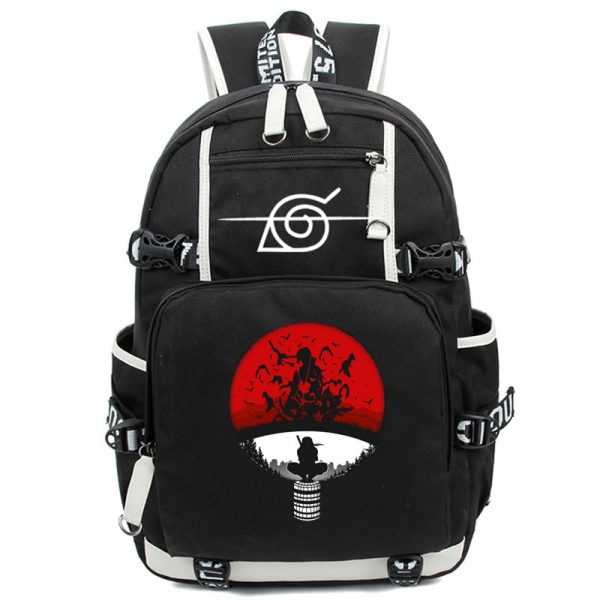 Anime Cosplay Backpack Akatsuki Sharingan Student School Shoulder Bag