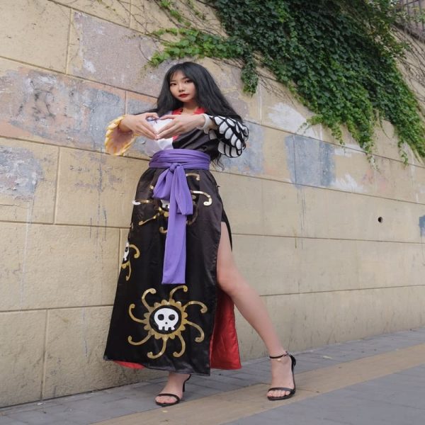 Anime Boa Hancock Cosplay With Cloak Boa Dress Custom Made