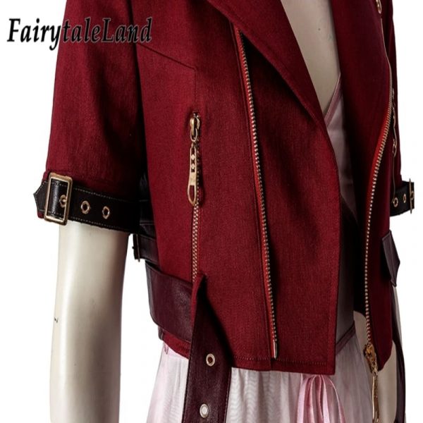 Adult Aerith Gainsborough Costume Cosplay Final Fantasy Remake Women Dress