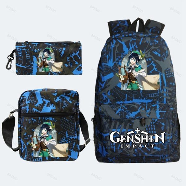 Game Genshin Impact Backpack For Girls Boys Travel Rucksack Itadori Megumi Backpack