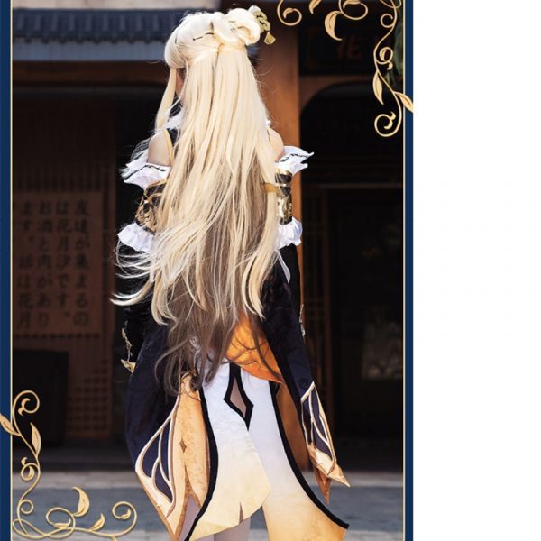 Anime Game Genshin Impact Cosplay NingGuang Costume For Women Girls