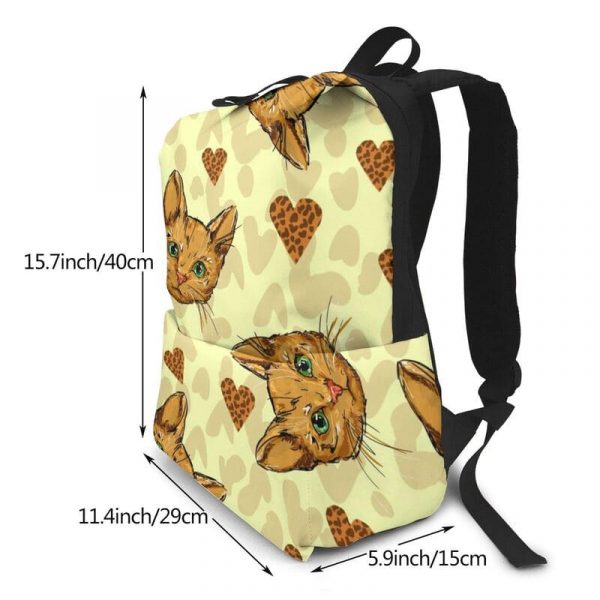 Noisydesigns Children School Bags 3D Cartoon Cat Print Kids Travel Backpack Boys and Girls School Bags