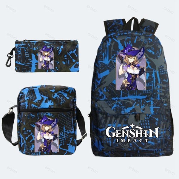 Game Genshin Impact Backpack For Girls Boys Travel Rucksack Itadori Megumi Backpack