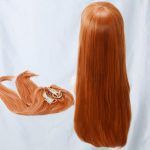 EVA Asuka Langley Soryu Wig Long Orange Heat Resistant Synthetic Hair Cosplay Wig