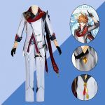 Anime Genshin Impact Tartaglia Cosplay Costume
