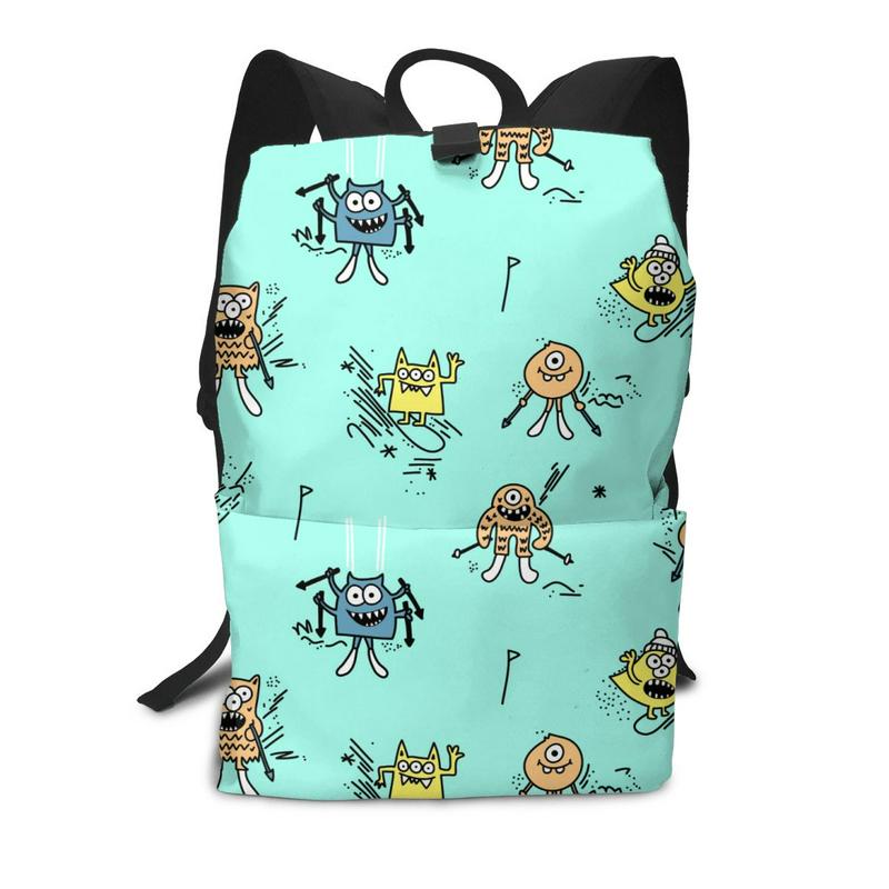 Studio Ghibli Striped Women's Canvas Backpack School Bag Rucksack Design Backpacks