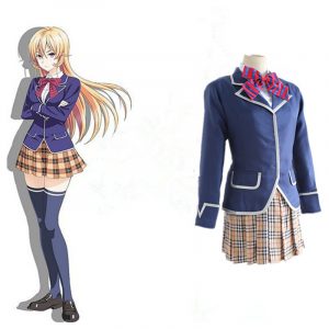 Anime Shokugeki no Soma Nakiri Erina Cosplay Costume School Uniform