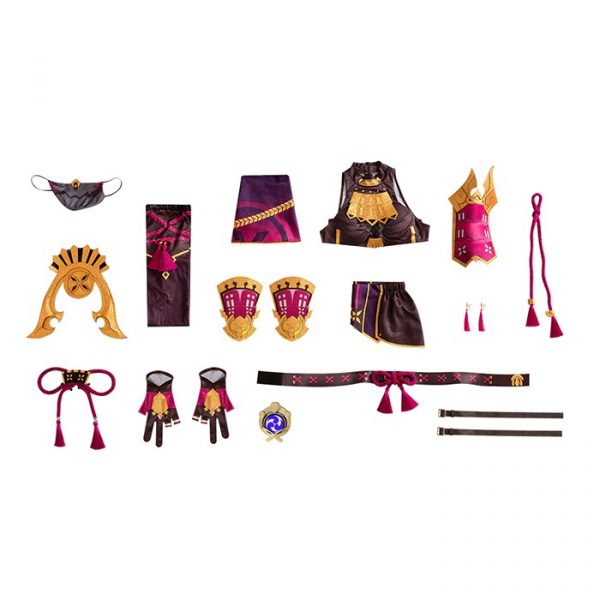 Genshin Impact  Kuki Shinobu Cosplay Costume Outfits