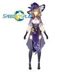 Game Genshin Impact Lisa Cosplay Costume Uniform