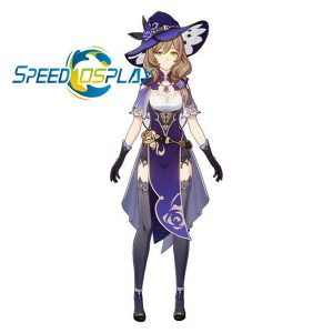 Game Genshin Impact Lisa Cosplay Costume Uniform