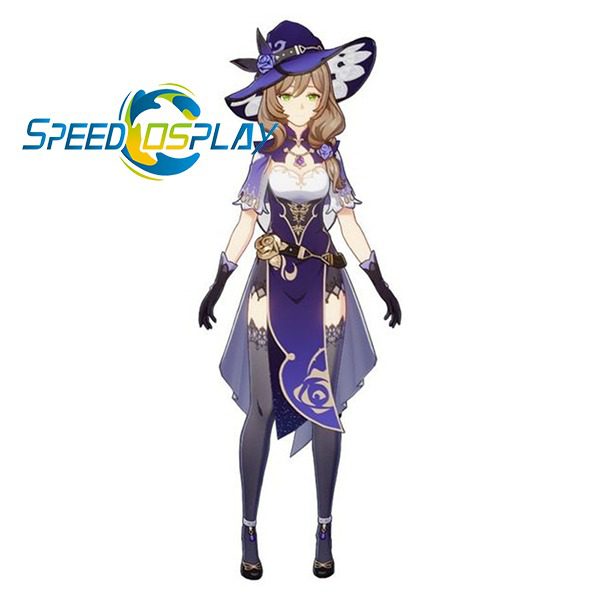 Game Genshin Impact Lisa Cosplay Costume Uniform