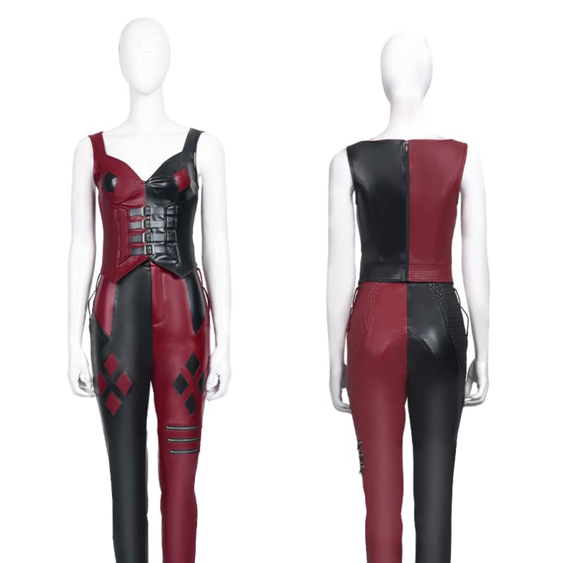 Suicide 2 Quinzel Cosplay Joker Costume Adults Women Outfit Accessories