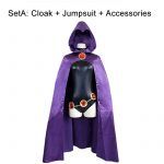 Teen Titans Super Hero Raven Cosplay Costume For Women