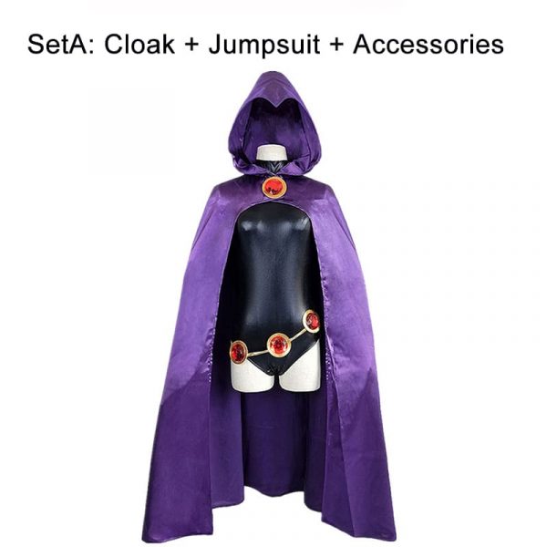 Teen Titans Super Hero Raven Cosplay Costume For Women