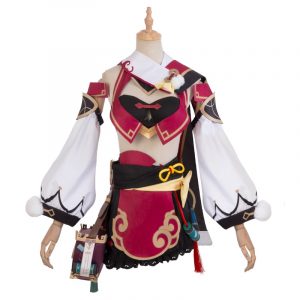 Genshin Impact Yanfei Cosplay Costume Women Dress