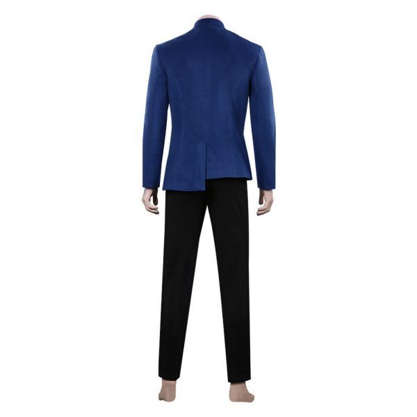 Star Cosplay Trek TNG Cosplay Costume Blue Coat Pants Uniform Brooch Outfits Halloween Carnival Suit