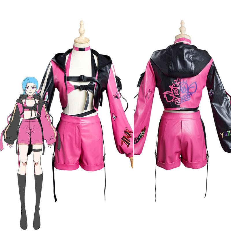 Arcane: LoL Jinx Cosplay Costume Outfits