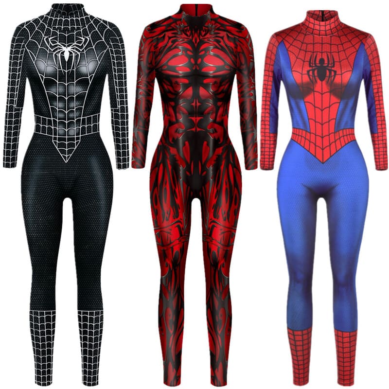 Superhero Sexy Jumpsuit Catsuit Character Eddie Brock Cosplay Costumes