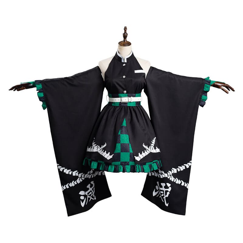 Anime Demon Slayer Kamado Tanjirou Cosplay Costume Kimono Outfits