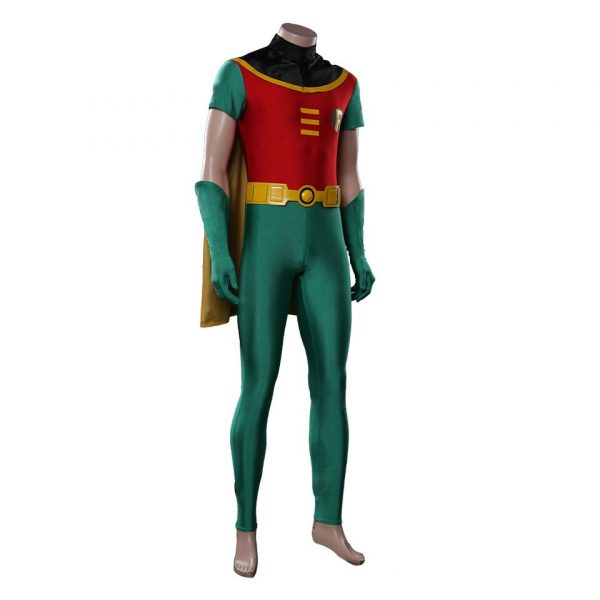 Anime Kid Titans Robin Cosplay Costume Robin Jumpsuit