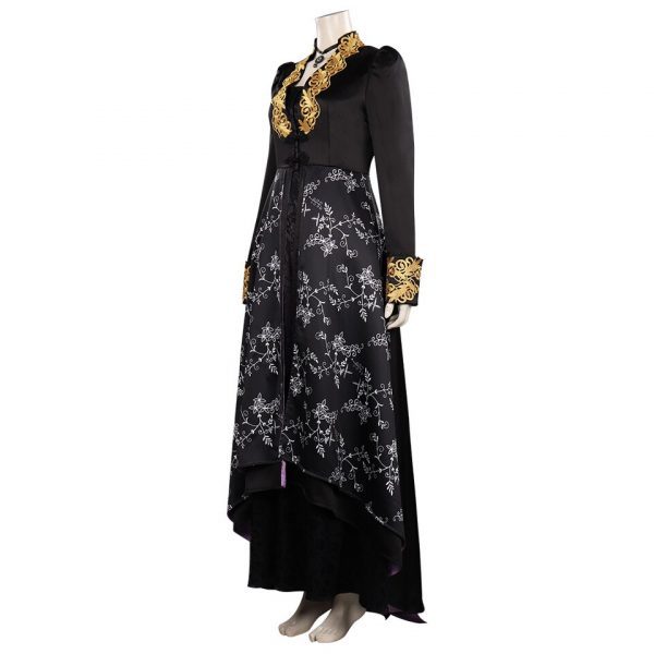 Yennefer Cosplay Costume For Women Retro Vestidos Court Long Robe Outfits