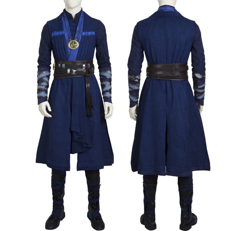 Movie Doctor Cosplay Costume Stephen Strange Battle Outfit Full Props With Boots