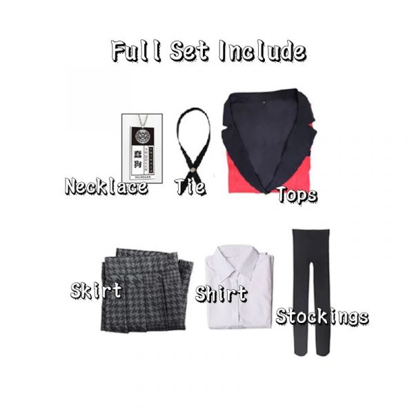 Anime Kakegurui Jabami Yumeko Cosplay Costume Japanese Red JK Skirt Uniform
