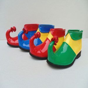 Adult Kids Clown Cosplay shoes Naughty Harlequin Fancy Fantasia Infantil Party Shoes