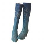 Queen Shoes princess Ice Shoes Winter Girls Cosplay High Heel Boots