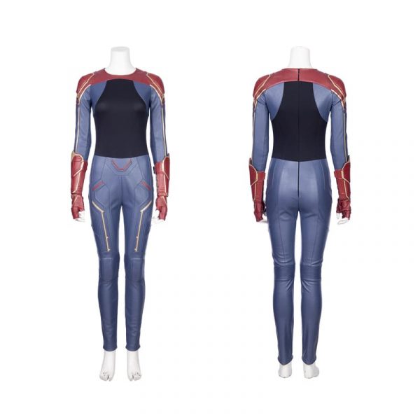 Lady Captain Cosplay Costume Superhero Carol Danvers Jumpsuit