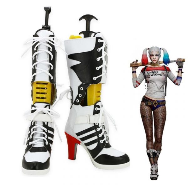Adult Cosplay Joker  Davidsion Shoes Boots For Women