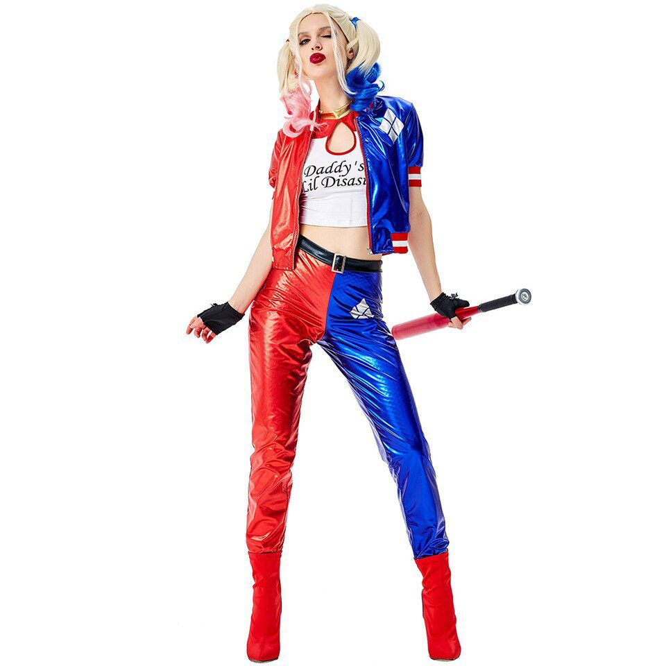 Halloween Ladies Harley Joker Quinn Cosplay Costume For Women - Speed  Cosplay