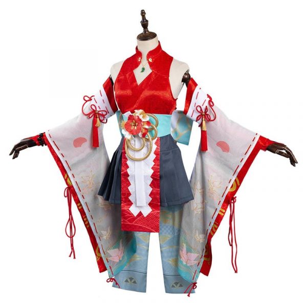 Game Naraka Bladepoint Kurumi Cosplay Costume Kimono Outfit