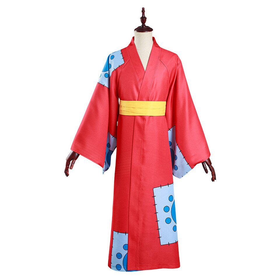 One Piece Wano Country Monkey D. Luffy Cosplay Costume Kimono Outfits