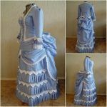 Victorian Dress 1860s Civil War Dress Scarlett Theater Custom Made Costume