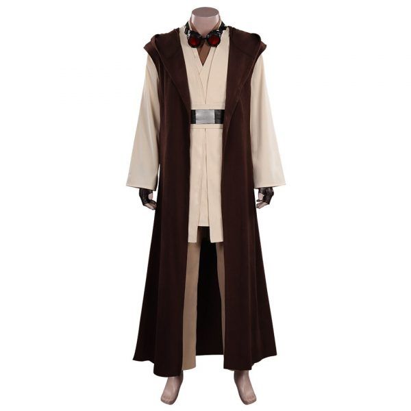 Star Obi Wan Kenobi Cosplay Costume Jedi Uniform