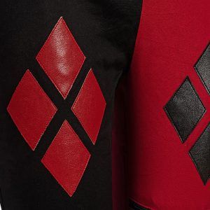 Suicide 2 Quinzel Pants Cosplay Adults Women Fight Suit Red and Black Pants