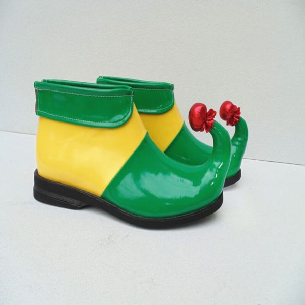 Adult Kids Clown Cosplay shoes Naughty Harlequin Fancy Fantasia Infantil Party Shoes