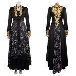 Yennefer Cosplay Costume For Women Retro Vestidos Court Long Robe Outfits