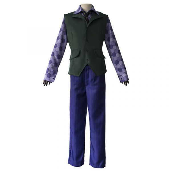 H7dbf2bAiniel Joker Cosplay Costume Dark Knight Heath Ledger Purple Coatd0816a40b390ee883a457254d2c