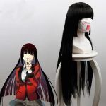 Jabami Yumeko Wig Kakegurui Cosplay Wigs Women Black 100cm  Straight Hair Wigs Perucas Cosplay Wig