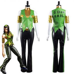 JoJo‘s Bizarre Adventure Cosplay Ermes Costello Vest Pants Suit