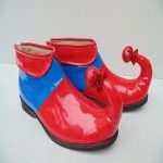 Adult Kids Clown Cosplay shoes Naughty Harlequin Fancy Fantasia Infantil Party Shoes